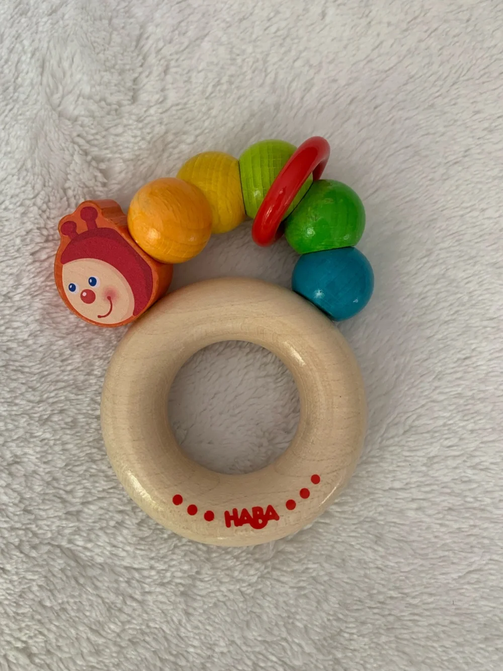 Haba Rainbow Caterpillar Baby Toy